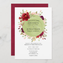Bourgogne - Marsala en Blush Floral Wedding