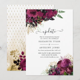 Bourgogne - Marsala en Gold Wedding Update Kaart