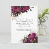  Bourgogne - Marsala en Goud Vrijgezellenfeest Kaart (Staand voorkant)