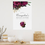 Bourgogne - Marsala en Goud Vrijgezellenfeest Welk Poster (Keuken)