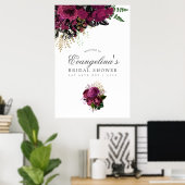 Bourgogne - Marsala en Goud Vrijgezellenfeest Welk Poster (Thuiskantoor)