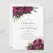 Bourgogne - Marsala en Gouden Bevestiging Kaart (Voorkant)