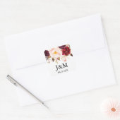 Bourgogne Marsala Envelope Seals - Favoriete Stick Vierkante Sticker (Envelop)