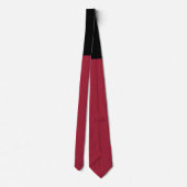 Bourgogne met Black Knot Contrast Stropdas (Achterkant)