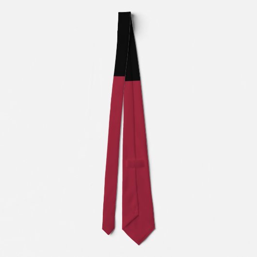 Bourgogne met Black Knot Contrast Stropdas (Achterkant)