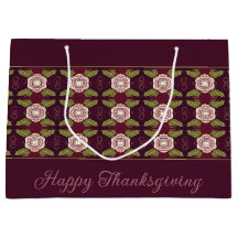 Bourgogne met bloemmotief