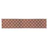 Bourgogne met Gold Stars Pattern Korte Tafelloper (Horizontaal)