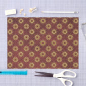 Bourgogne met Gold Stars Pattern Tissuepapier (Craft)