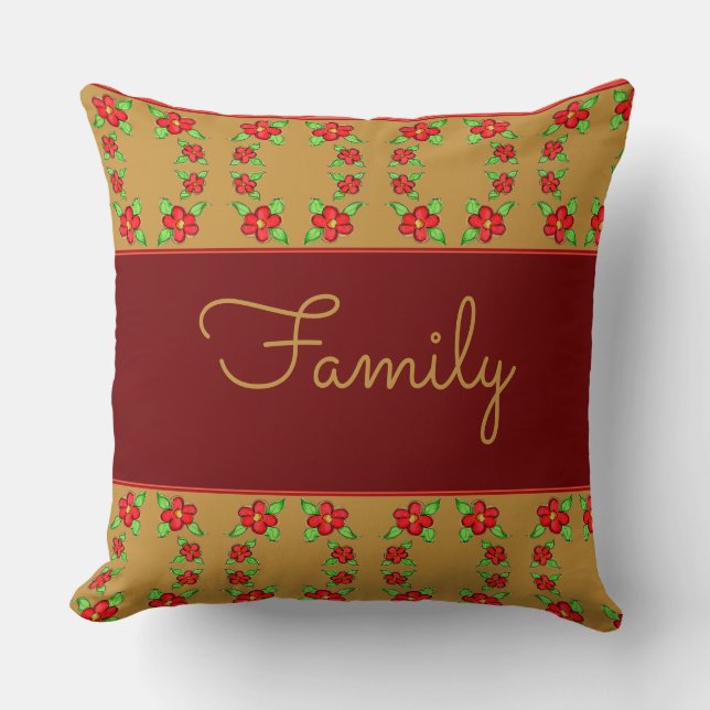 Bourgogne met goud kussen (Voorkant)