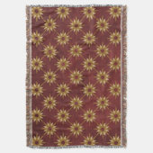 Bourgogne met gouden sterren deken (Voorkant Verticaal)