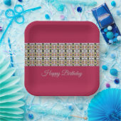 Bourgogne met grijs papieren bordje (Feest)