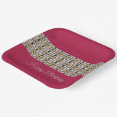 Bourgogne met grijs papieren bordje (Gebogen)