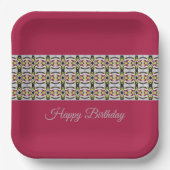 Bourgogne met grijs papieren bordje (Voorkant)