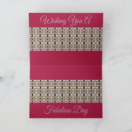 Bourgogne met patroon design kaart (Binnen)