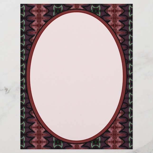 Bourgogne met roze briefhoofd (Voorkant)