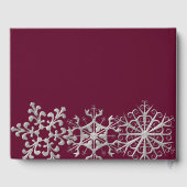 Bourgogne met Snowflakes Weddenschap Boek (Achterkant)