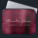 Bourgogne Metallic - Monogram Business Professiona Laptop Sleeve<br><div class="desc">Moderne Bourgogne Faux Metallic Roestvrij Elegant Monogram Promotionele Laptoptas of Sleeve Promotionele (promo) reclame Hoesje. Dit stijlvolle professionele zakelijke computer hoesje kan worden aangepast aan uw monogrammed naam en functie titel beroep of functie op te nemen.</div>