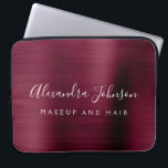 Bourgogne Metallic - Monogram Business Professiona Laptop Sleeve<br><div class="desc">Moderne Bourgogne Faux Metallic Roestvrij Elegant Monogram Promotionele Laptoptas of Sleeve Promotionele (promo) reclame Hoesje. Dit stijlvolle professionele zakelijke computer hoesje kan worden aangepast aan uw monogrammed naam en functie titel beroep of functie op te nemen.</div>