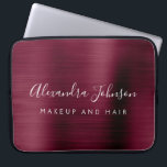 Bourgogne Metallic - Monogram Business Professiona Laptop Sleeve<br><div class="desc">Moderne Bourgogne Faux Metallic Roestvrij Elegant Monogram Promotionele Laptoptas of Sleeve Promotionele (promo) reclame Hoesje. Dit stijlvolle professionele zakelijke computer hoesje kan worden aangepast aan uw monogrammed naam en functie titel beroep of functie op te nemen.</div>