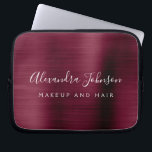 Bourgogne Metallic - Monogram Business Professiona Laptop Sleeve<br><div class="desc">Moderne Bourgogne Faux Metallic Roestvrij Elegant Monogram Promotionele Laptoptas of Sleeve Promotionele (promo) reclame Hoesje. Dit stijlvolle professionele zakelijke computer hoesje kan worden aangepast aan uw monogrammed naam en functie titel beroep of functie op te nemen.</div>