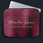 Bourgogne Metallic - Monogram Business Professiona Laptop Sleeve<br><div class="desc">Moderne Bourgogne Faux Metallic Roestvrij Elegant Monogram Promotionele Laptoptas of Sleeve Promotionele (promo) reclame Hoesje. Dit stijlvolle professionele zakelijke computer hoesje kan worden aangepast aan uw monogrammed naam en functie titel beroep of functie op te nemen.</div>
