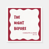 Bourgogne Modern Welcome Party repetitie diner Servet (Voorkant)