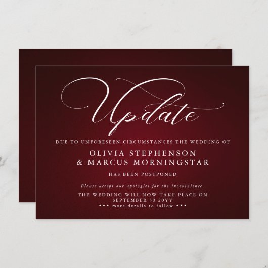 Bourgogne - Moderne uitgestelde aankondiging van (Voorkant / Achterkant)