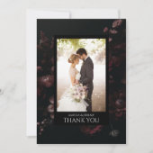 Bourgogne Moody Floral Bedankkaart (Voorkant)