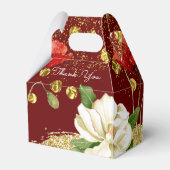 Bourgogne mooie Rosy Gold Wedding Favor Box Bedankdoosjes (Achterkant)
