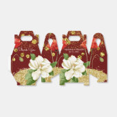 Bourgogne mooie Rosy Gold Wedding Favor Box Bedankdoosjes (Uitgevouwen)