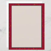 Bourgogne n Gold Designed Papierblad (Voorkant / Achterkant)
