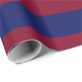 Bourgogne, Navy Blue XL Stripes Patroon V Cadeaupapier (Rol Hoek)