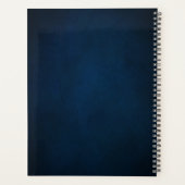 Bourgogne Navy Blush Floral Gold Geometric Planner (Achterkant)