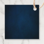 Bourgogne Navy Blush Goud Geometrisch Dank u Bedankjes Labels (Achterkant)