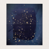 Bourgogne Navy Bruiloft Gast Zitplaatsen Kaart (Binnenkant ongevouwen)