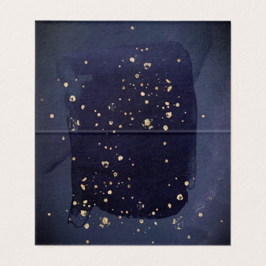 Bourgogne Navy Bruiloft Gast Zitplaatsen Kaart (Binnenkant ongevouwen)