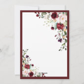 Bourgogne Nieuwe Huis Verhuisadres Feestdagenkaart (Achterkant)