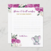 Bourgogne Olifantsdouche Nieuwe Ouders Advies Kaar (Voorkant / Achterkant)