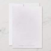 Bourgogne paarse glitter floral 21e verjaardag kaart (Achterkant)