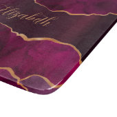 Bourgogne paarse goudmarmer snijplank (Hoek)