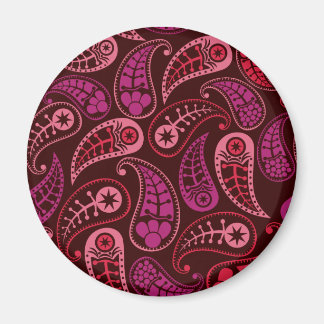 Bourgogne Paisley Magnet