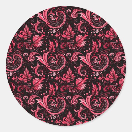 Bourgogne Paisley Stickers (Voorkant)