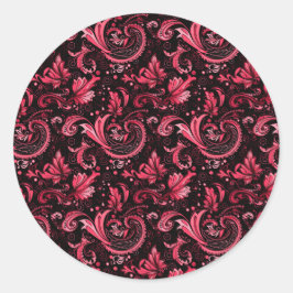 Bourgogne Paisley Stickers