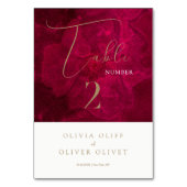 Bourgogne Passie bruiloft Kaart (Voorkant)