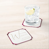 Bourgogne Passie bruiloft Kartonnen Onderzetters (Insitu)