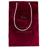 Bourgogne Passie bruiloft Medium Cadeauzakje (Voorkant)