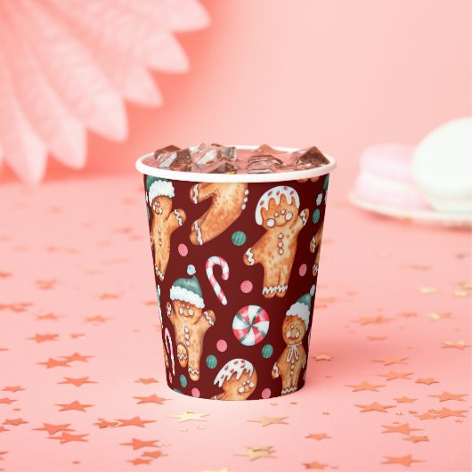 Bourgogne peperkoek man vakantie papier cup set papieren bekers (Insitu)