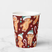 Bourgogne peperkoek man vakantie papier cup set papieren bekers (Achterkant)