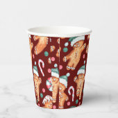 Bourgogne peperkoek man vakantie papier cup set papieren bekers (Rechts)