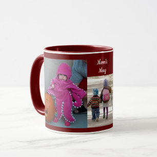 Bourgogne personaliseer 3 FOTO-TEMPLATE Gift Coffe Mok